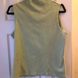Sleeveless Green Top 100% cotton